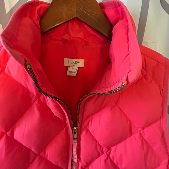 J. Crew Pink Quilted Vest - Picture 2 of 4